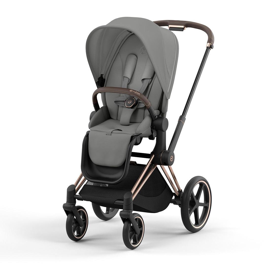 CYBEX Priam Pushchair - Mirage Grey-Strollers-Mirage Grey/Rose Gold-No Carrycot | Natural Baby Shower