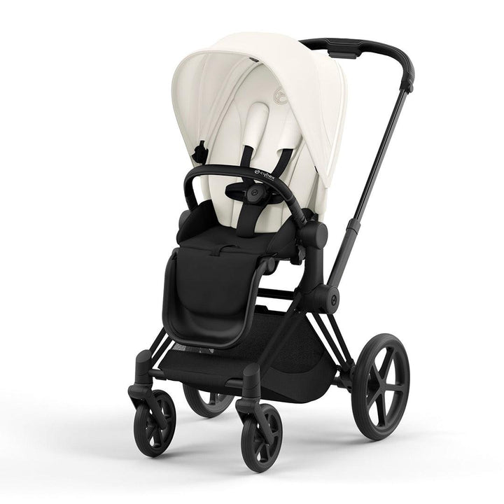 CYBEX Priam Pushchair - Off White-Strollers-Off White/Matt Black-No Carrycot | Natural Baby Shower