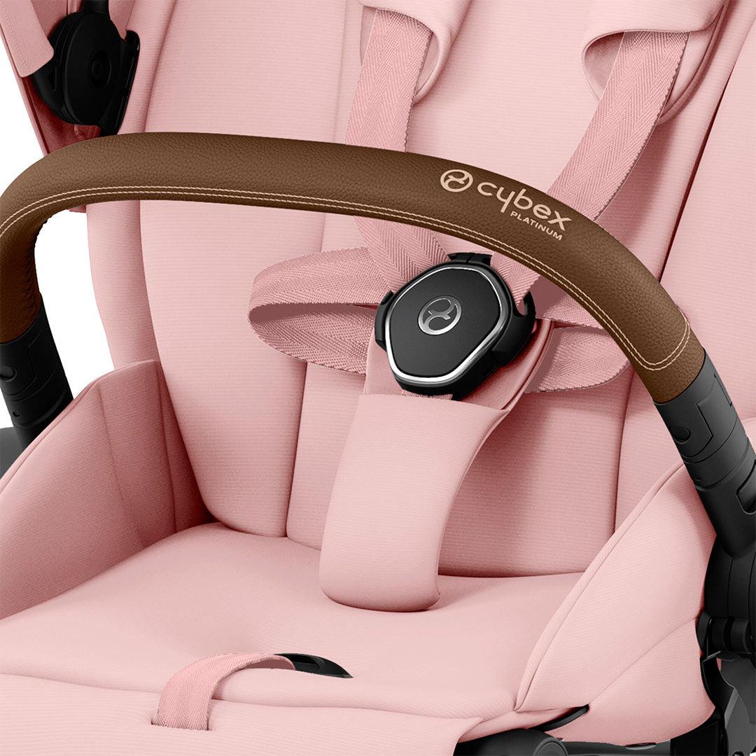CYBEX Priam Pushchair - Peach Pink-Strollers-Peach Pink/Chrome & Black-No Carrycot | Natural Baby Shower