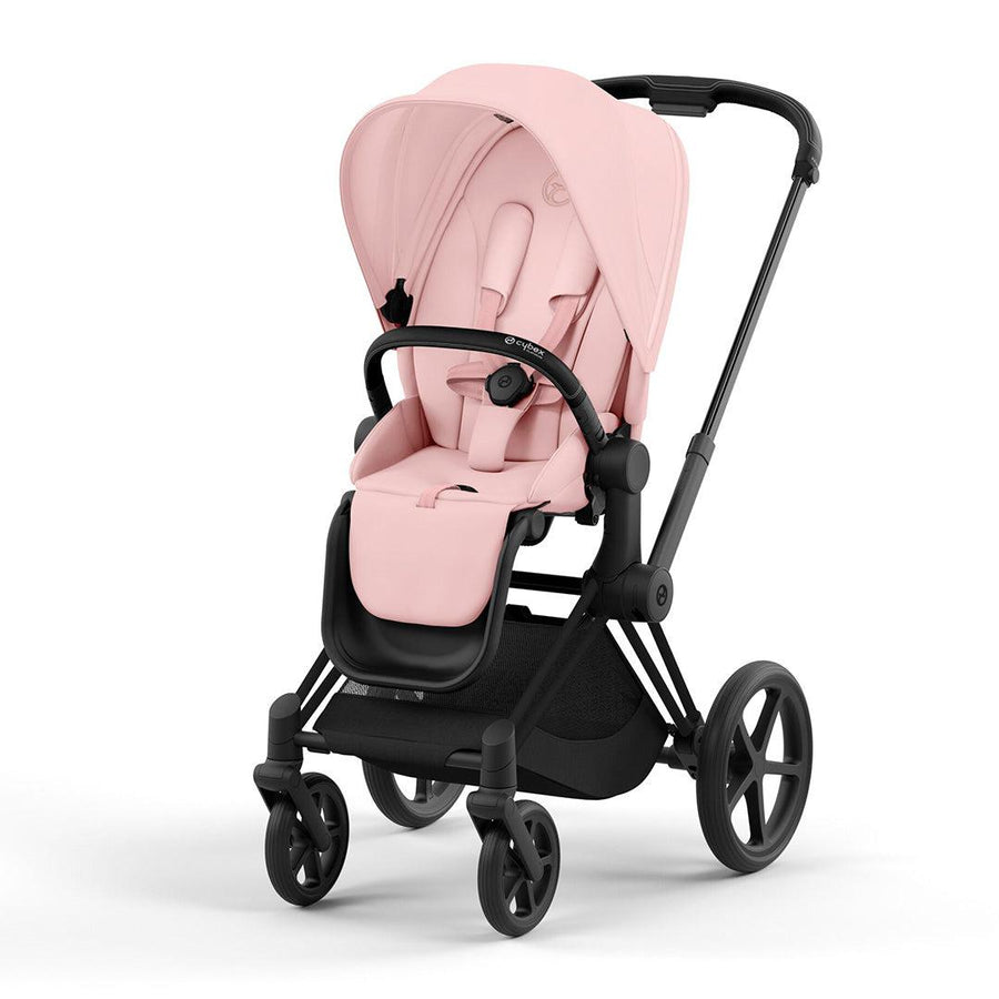 CYBEX Priam Pushchair - Peach Pink-Strollers-Peach Pink/Matt Black-No Carrycot | Natural Baby Shower