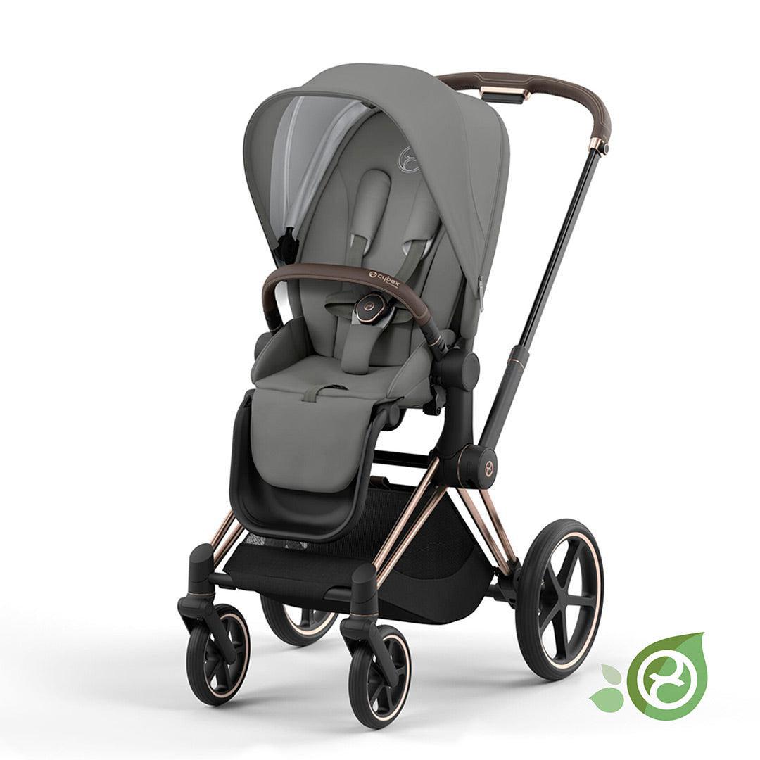 CYBEX Priam Cloud T Travel System Pearl Grey Natural Baby Shower