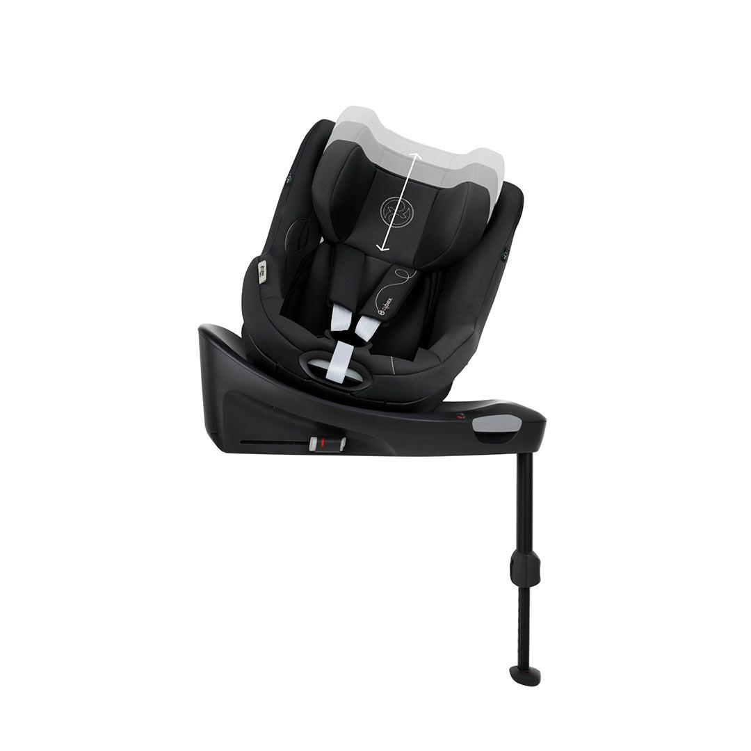 CYBEX Sirona Gi i-Size 360 Rotating ISOFIX Toddler Car Seat - Moon Black-Car Seats-Moon Black- | Natural Baby Shower