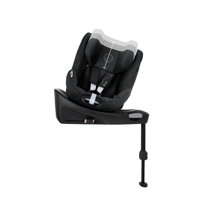 CYBEX Sirona Gi i-Size 360 Rotating ISOFIX Toddler Car Seat - Moon Black-Car Seats-Moon Black- | Natural Baby Shower