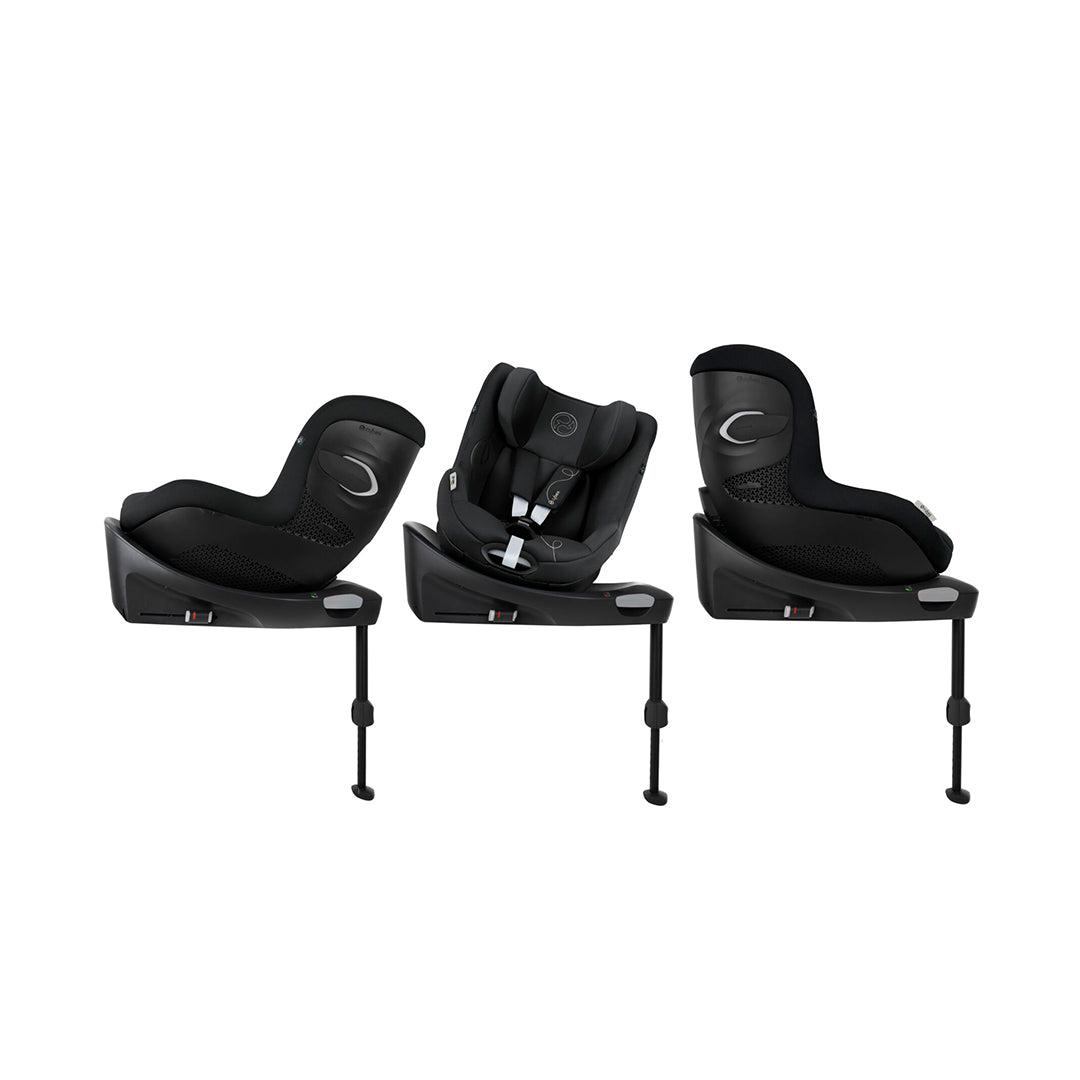 CYBEX Sirona Gi i-Size 360 Rotating ISOFIX Toddler Car Seat - Moon Black-Car Seats-Moon Black- | Natural Baby Shower