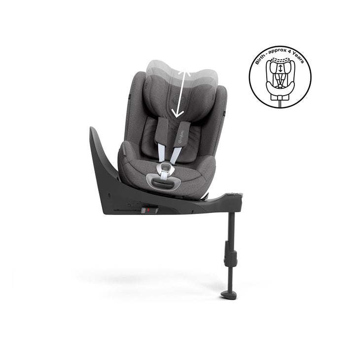 CYBEX Sirona T i-Size Plus 360° Rotating Toddler Car Seat - Mirage Grey-Car Seats-Mirage Grey-No Base | Natural Baby Shower