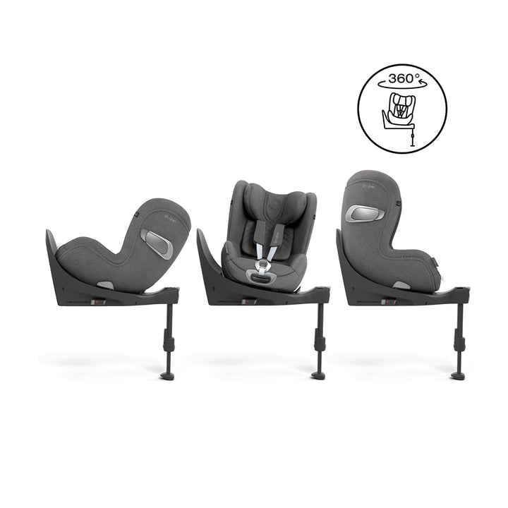 CYBEX Sirona T i-Size Plus 360° Rotating Toddler Car Seat - Mirage Grey-Car Seats-Mirage Grey-No Base | Natural Baby Shower