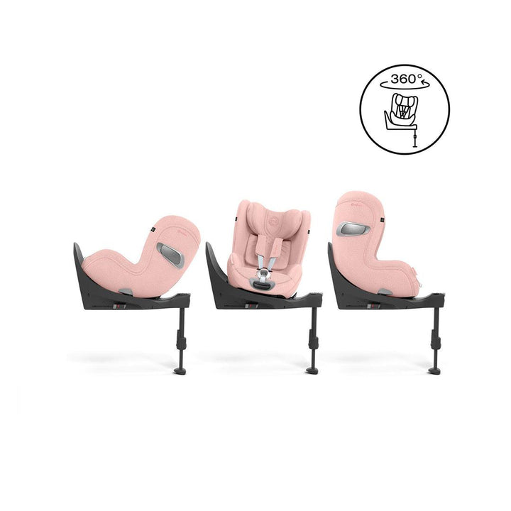 CYBEX Sirona T i-Size Plus Car Seat - Peach Pink-Car Seats-Peach Pink-No Base | Natural Baby Shower