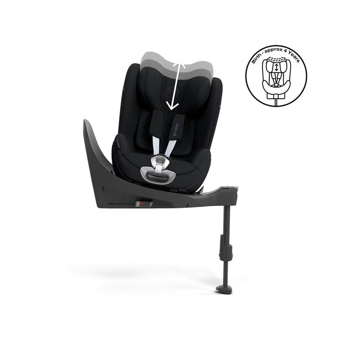 CYBEX Sirona T i-Size Plus Car Seat - Sepia Black-Car Seats-Sepia Black-No Base | Natural Baby Shower