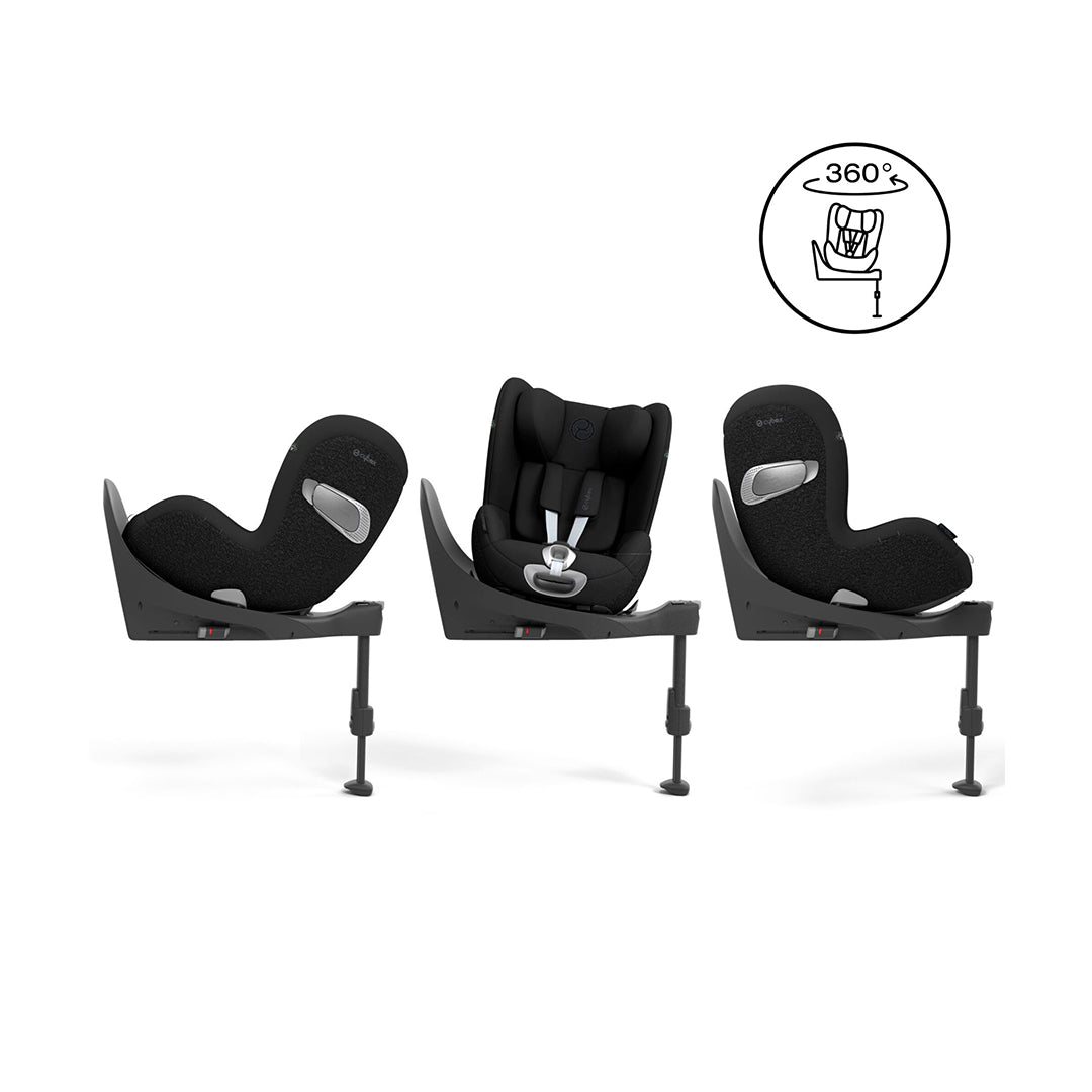 CYBEX Sirona T i-Size 360° Rotating Toddler Car Seat - Sepia Black-Car Seats-Sepia Black-No Base | Natural Baby Shower