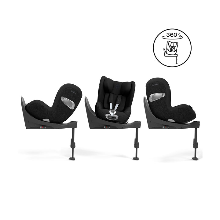 CYBEX Sirona T i-Size 360° Rotating Toddler Car Seat - Sepia Black-Car Seats-Sepia Black-No Base | Natural Baby Shower