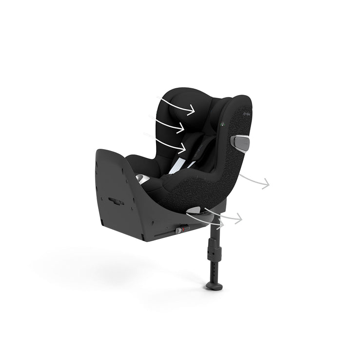 CYBEX Sirona T i-Size 360° Rotating Toddler Car Seat - Sepia Black-Car Seats-Sepia Black-No Base | Natural Baby Shower