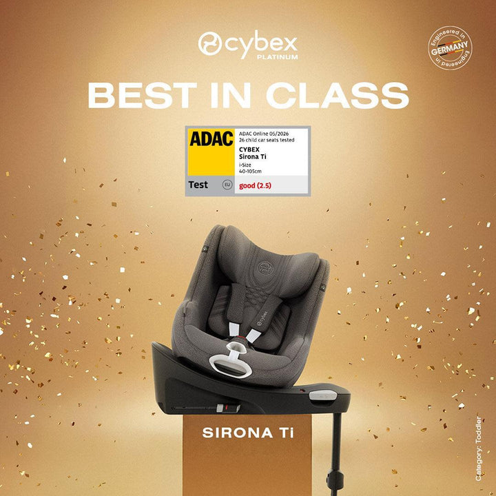 CYBEX Sirona Ti i-Size Plus Car Seat - Mirage Grey-Car Seats-Mirage Grey- | Natural Baby Shower