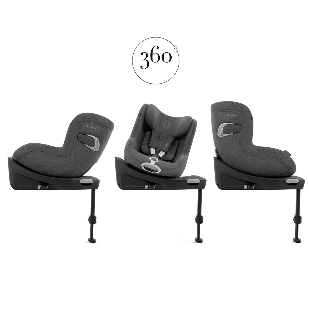 CYBEX Sirona Ti i-Size Plus Car Seat - Mirage Grey-Car Seats-Mirage Grey- | Natural Baby Shower