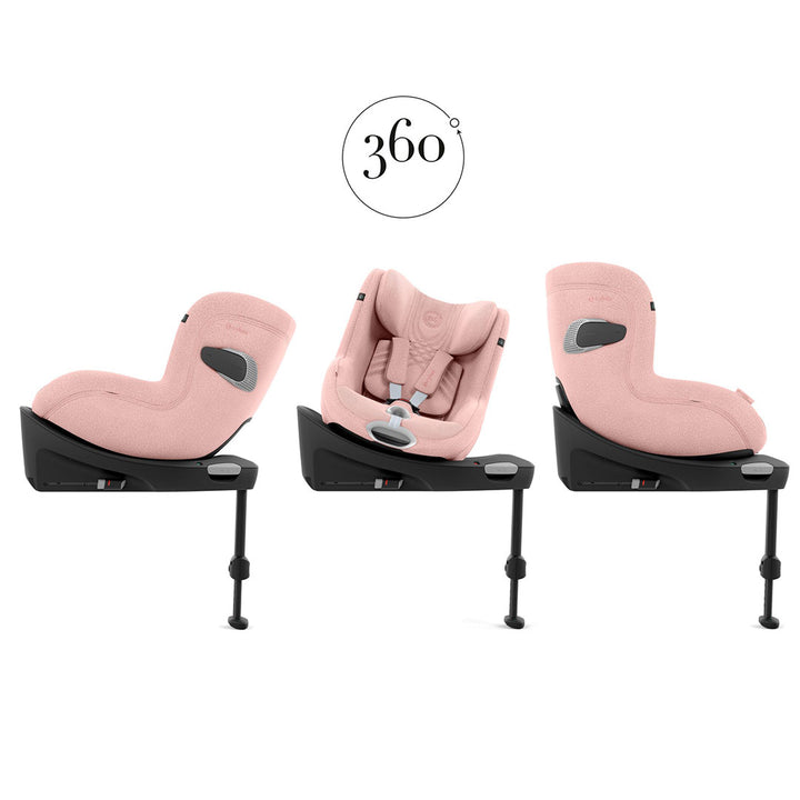 CYBEX Sirona Ti i-Size Plus Car Seat - Peach Pink-Car Seats-Peach Pink- | Natural Baby Shower
