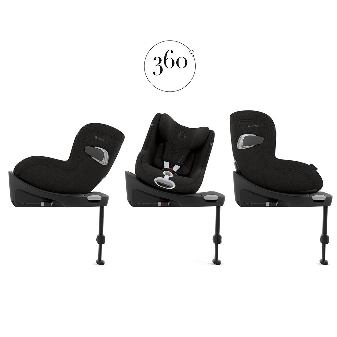 CYBEX Sirona Ti i-Size Plus Car Seat - Sepia Black-Car Seats-Sepia Black- | Natural Baby Shower