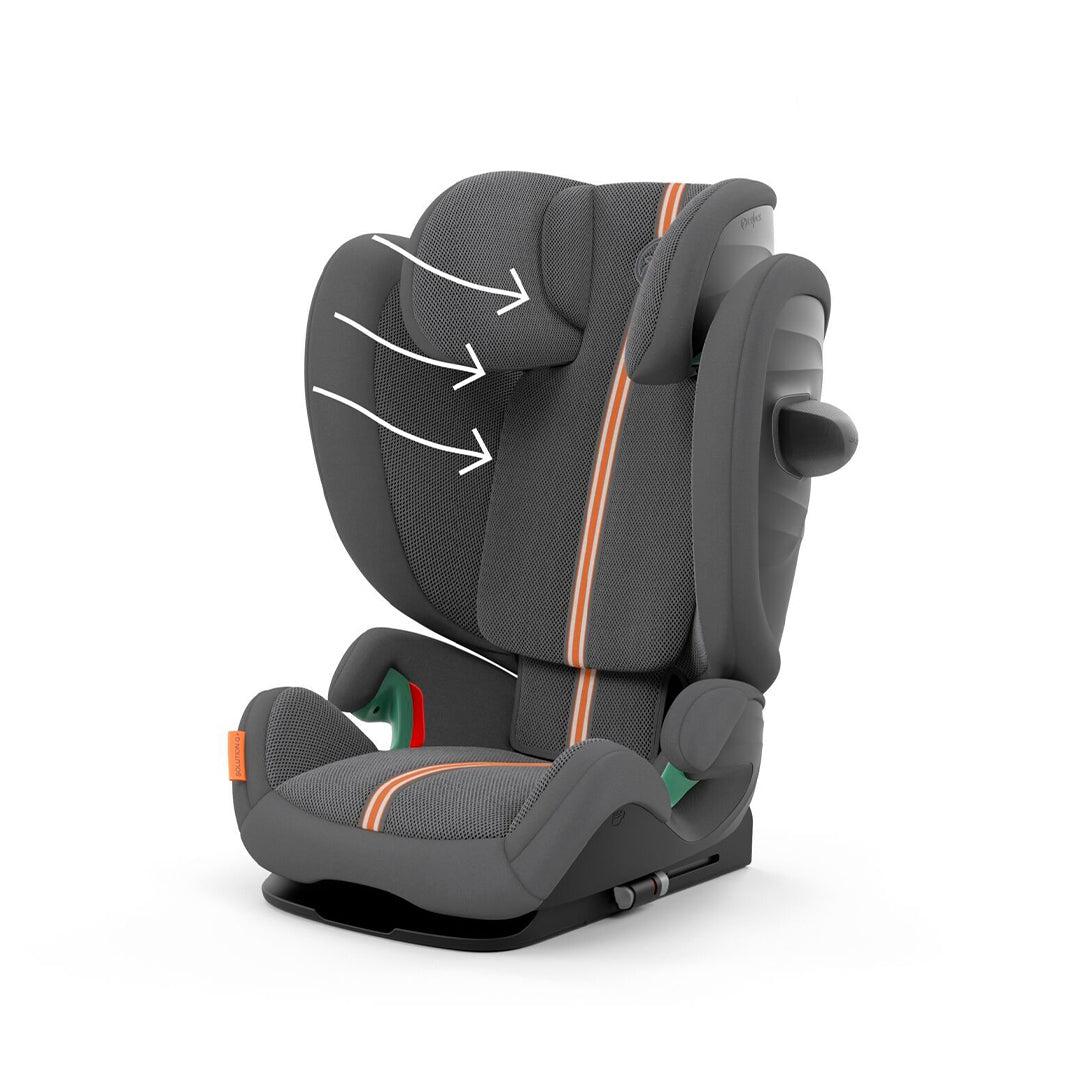 CYBEX Solution G i-Fix Plus Car Seat - Lava Grey-Car Seats- | Natural Baby Shower