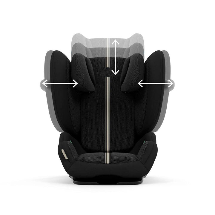 CYBEX Solution G i-Fix Plus Car Seat - Moon Black-Car Seats- | Natural Baby Shower