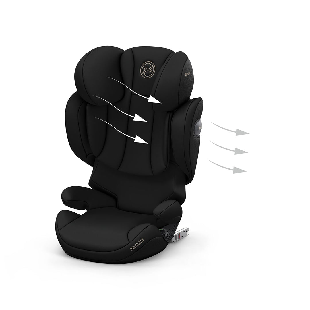 CYBEX Solution S Comfort Car Seat - Sepia Black-Car Seats- | Natural Baby Shower