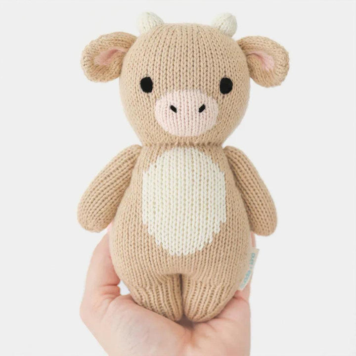 Cuddle + Kind Baby Animal Collection - Baby Cow - Jersey-Dolls-Baby Cow - Jersey- | Natural Baby Shower