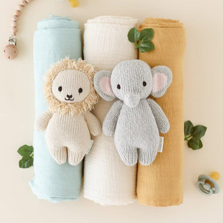 Cuddle + Kind Baby Animal Collection - Baby Lion-Dolls-Baby Lion- | Natural Baby Shower