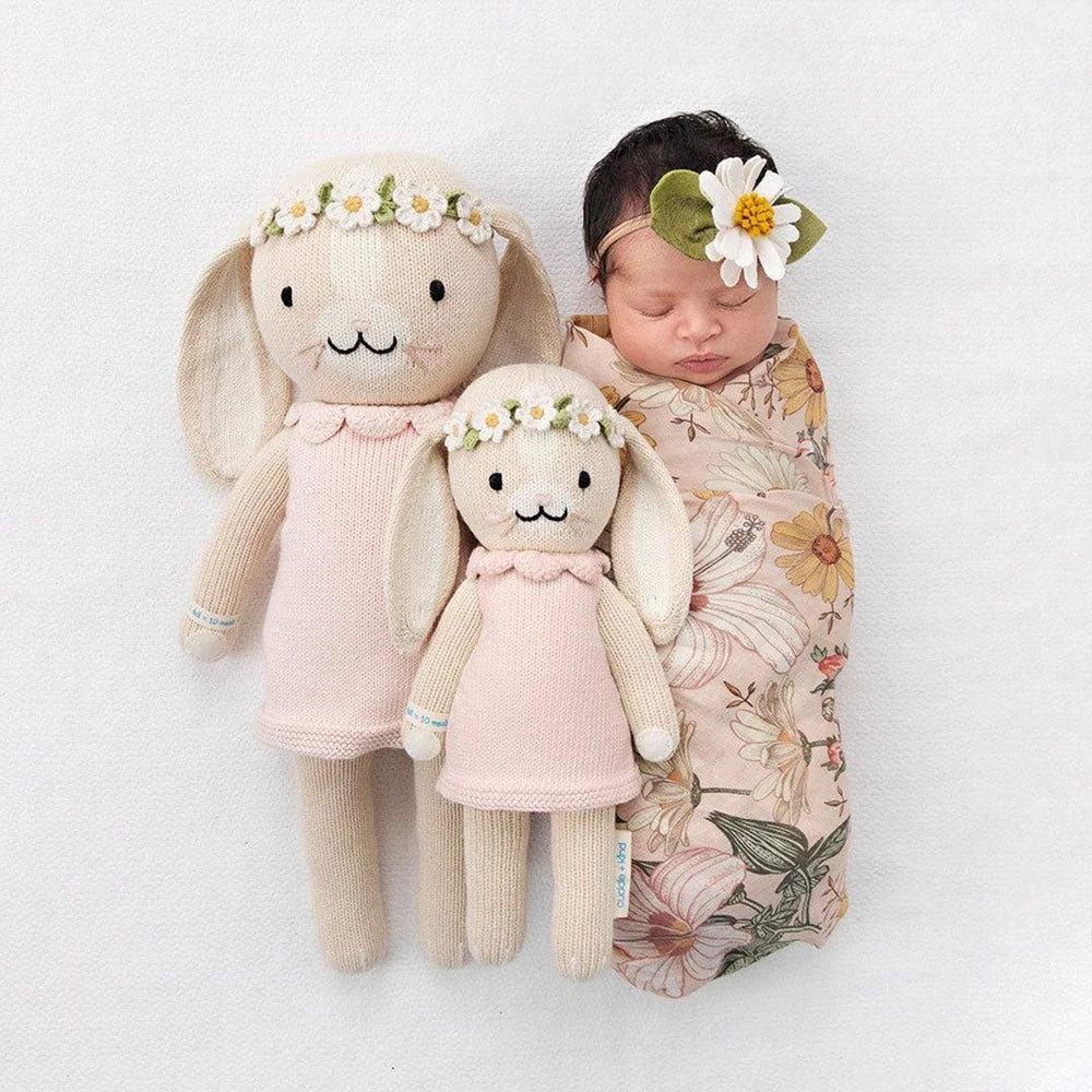 Cuddle + Kind Signature Collection - Hannah The Bunny - Blush - Little-Dolls-Hannah The Bunny - Blush - Little- | Natural Baby Shower