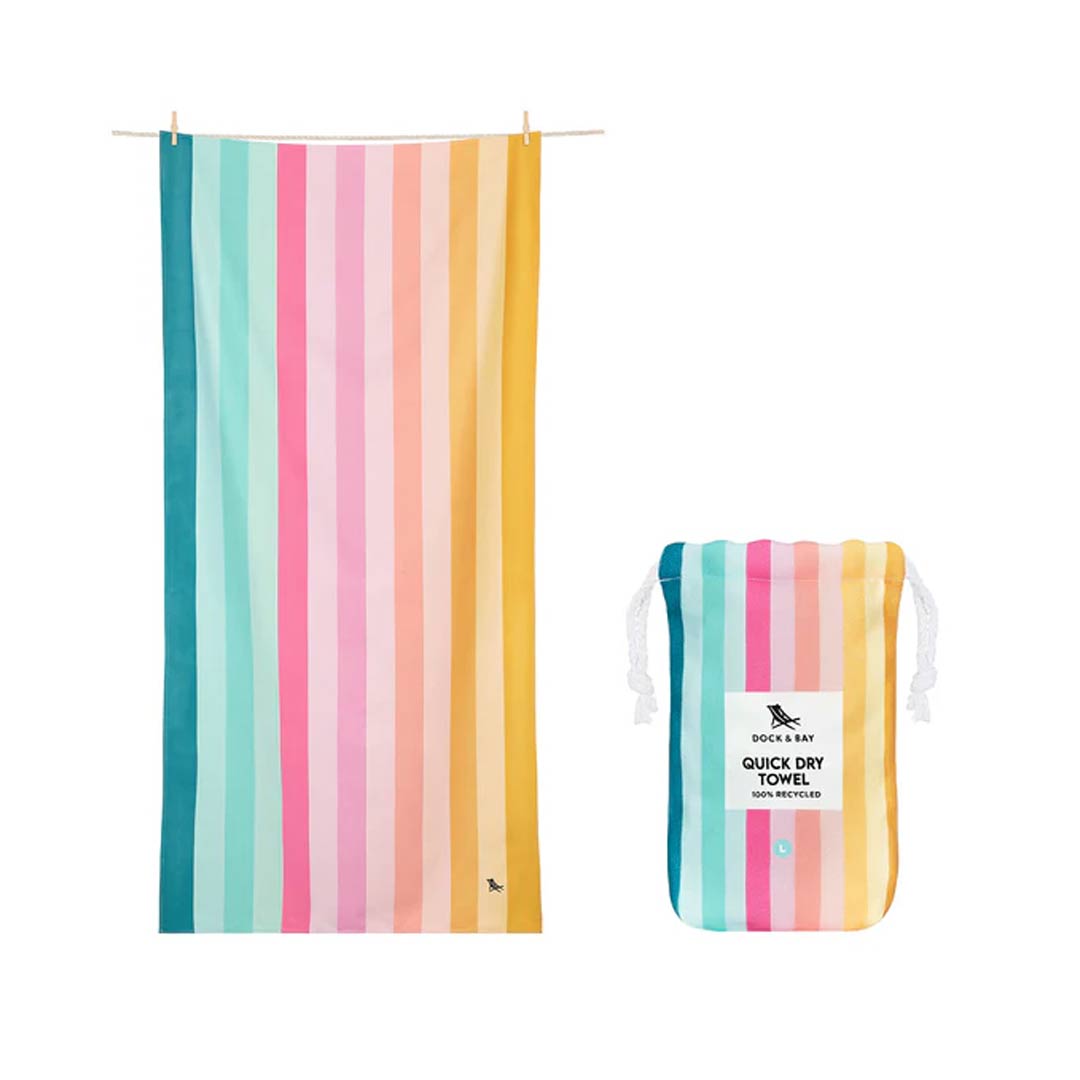 Dock & Bay Beach Towel - Coastal Candy-Beach Towels-Coastal Candy-Large | Natural Baby Shower