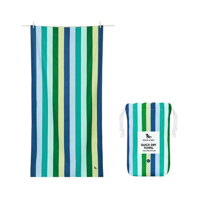 Dock & Bay Adults Beach Towel - Cool Lagoon-Beach Towels-Cool Lagoon-One Size | Natural Baby Shower