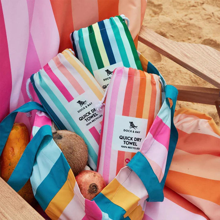 Dock & Bay Adults Beach Towel - Cool Lagoon-Beach Towels-Cool Lagoon-One Size | Natural Baby Shower