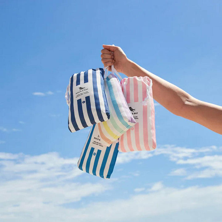 Dock & Bay Beach Towel - Whitsunday Blue-Beach Towels-Whitsunday Blue-Large | Natural Baby Shower