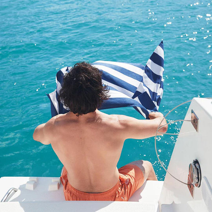 Dock & Bay Beach Towel - Whitsunday Blue-Beach Towels-Whitsunday Blue-Large | Natural Baby Shower