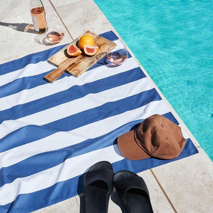 Dock & Bay Beach Towel - Whitsunday Blue-Beach Towels-Whitsunday Blue-Large | Natural Baby Shower