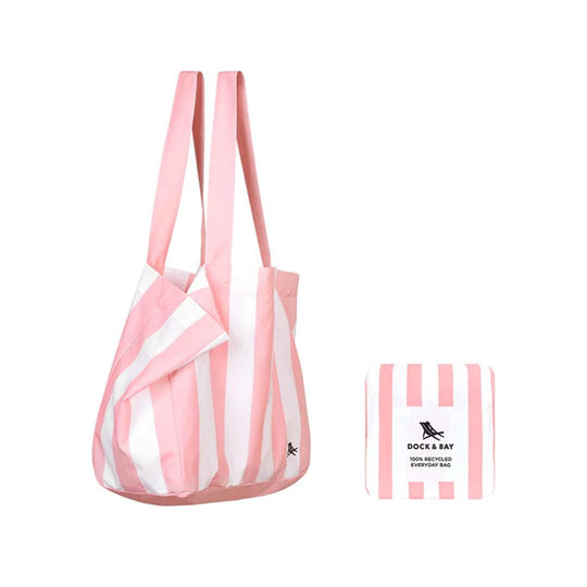 Dock & Bay Everyday Foldable Bag - Malibu Pink-Changing Bags-Malibu Pink-Medium | Natural Baby Shower