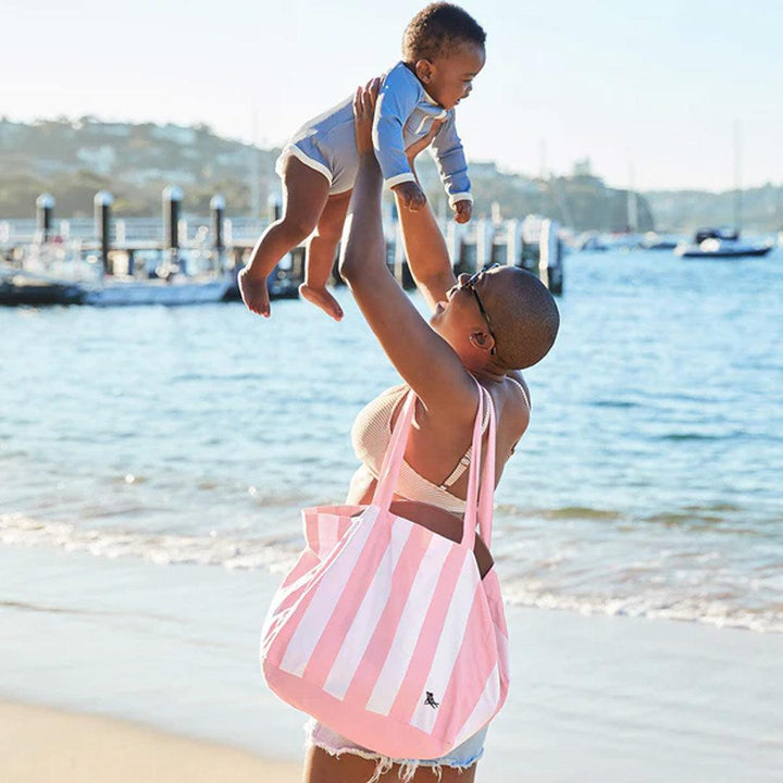 Dock & Bay Everyday Foldable Bag - Malibu Pink-Changing Bags-Malibu Pink-Medium | Natural Baby Shower