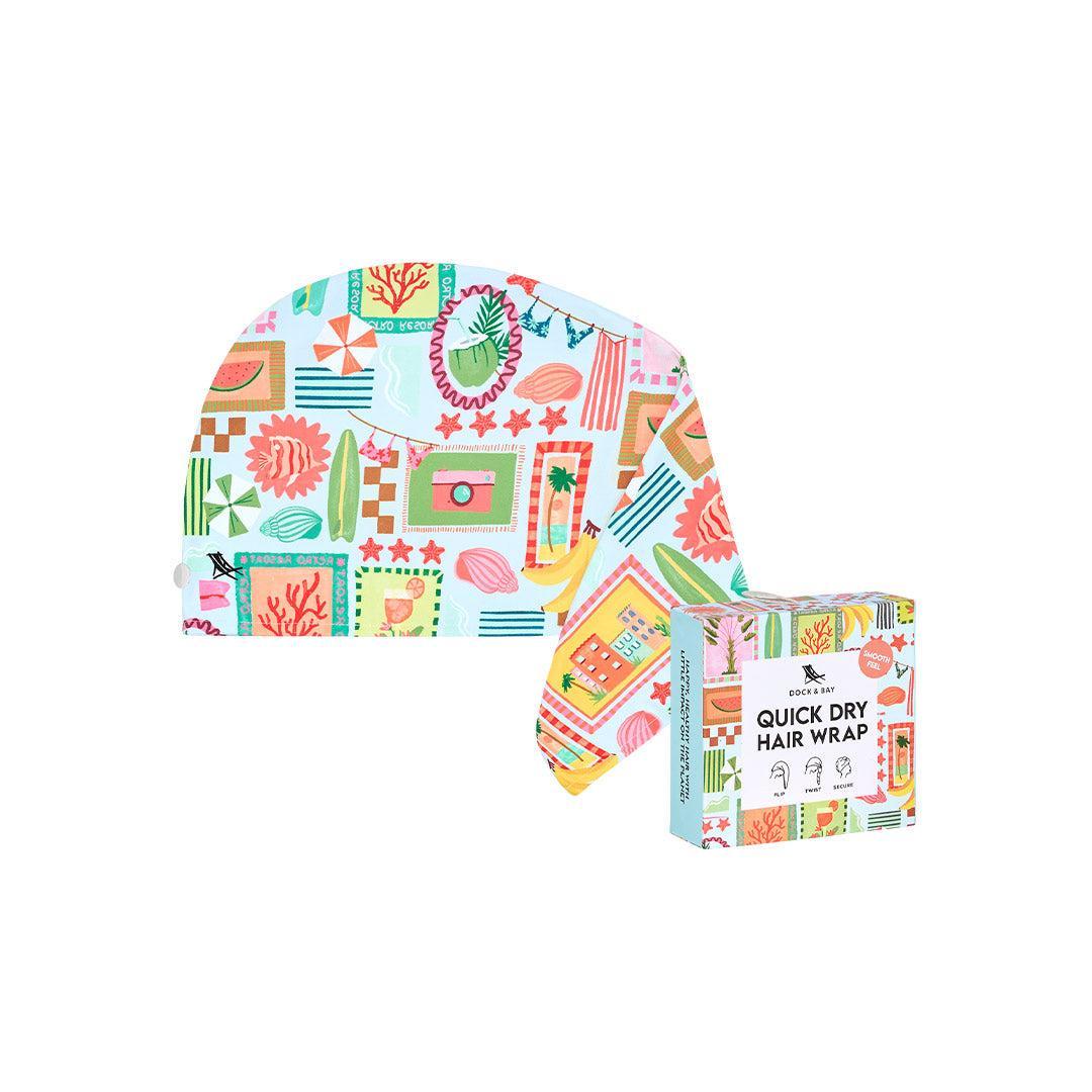 Dock & Bay Hair Wrap - Wish You Were Here-Beach Towels-Wish You Were Here-One Size | Natural Baby Shower