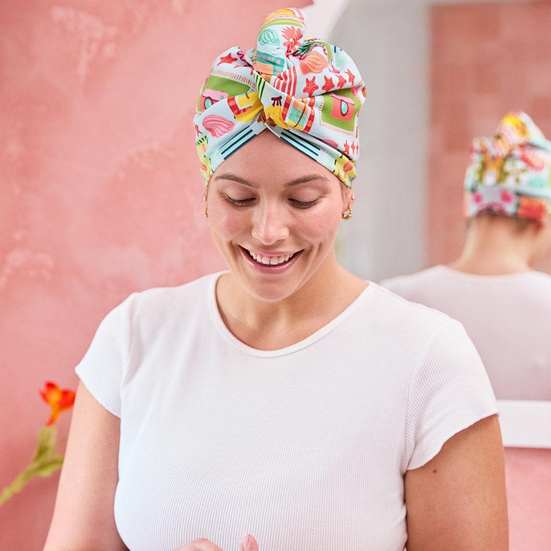 Dock & Bay Hair Wrap - Wish You Were Here-Beach Towels-Wish You Were Here-One Size | Natural Baby Shower