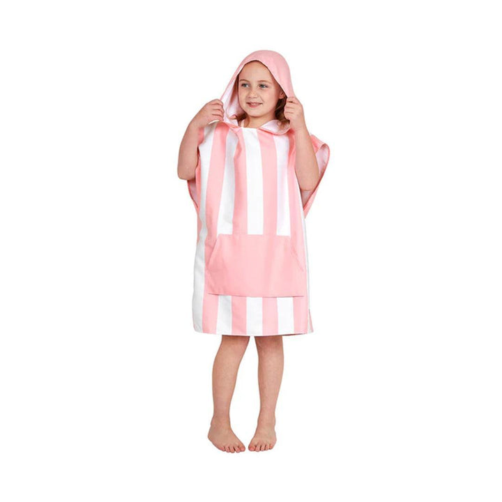Dock & Bay Kid's Beach Poncho - Malibu Pink-Ponchos-Malibu Pink-3-5y | Natural Baby Shower