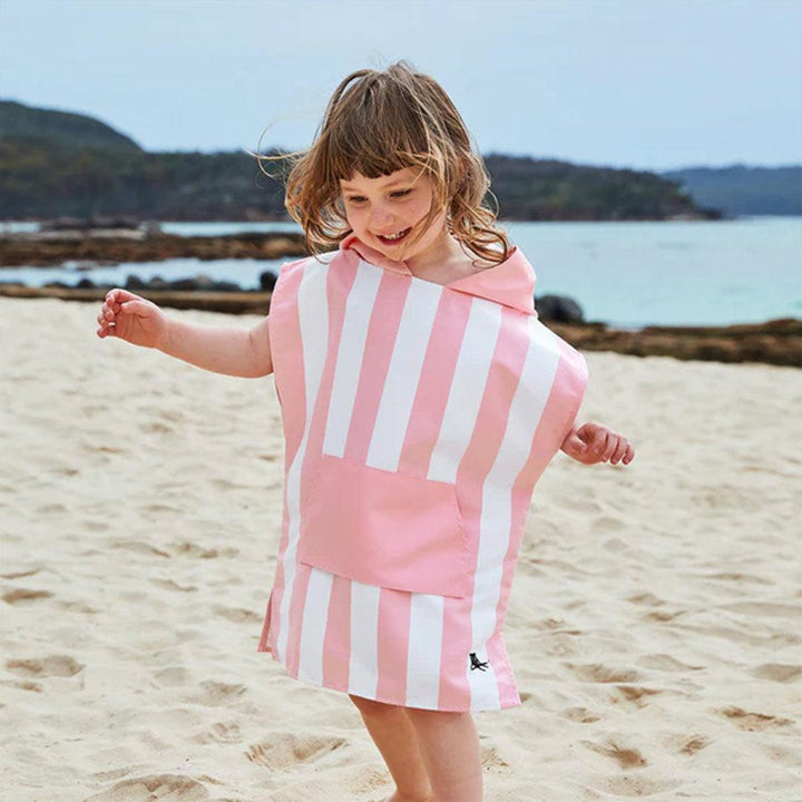 Dock & Bay Kid's Beach Poncho - Malibu Pink-Ponchos-Malibu Pink-3-5y | Natural Baby Shower