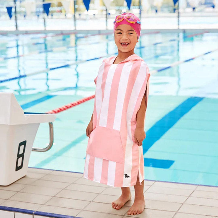 Dock & Bay Kid's Beach Poncho - Malibu Pink-Ponchos-Malibu Pink-3-5y | Natural Baby Shower