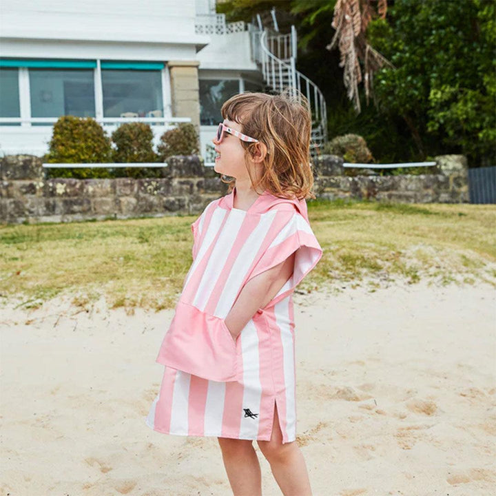 Dock & Bay Kid's Beach Poncho - Malibu Pink-Ponchos-Malibu Pink-3-5y | Natural Baby Shower