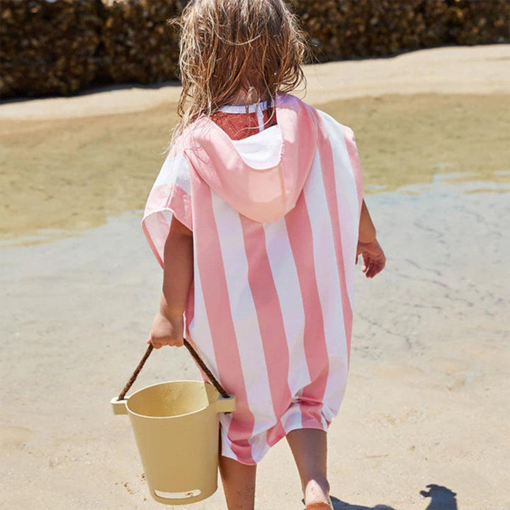 Dock & Bay Kid's Beach Poncho - Malibu Pink-Ponchos-Malibu Pink-3-5y | Natural Baby Shower