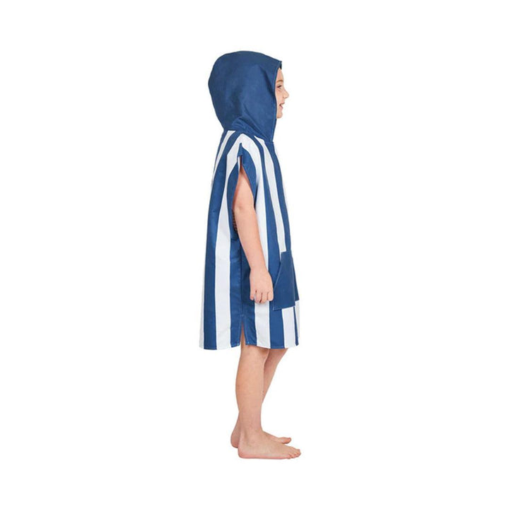 Dock & Bay Kid's Beach Poncho - Whitsunday Blue-Ponchos-Whitsunday Blue-3-5y | Natural Baby Shower