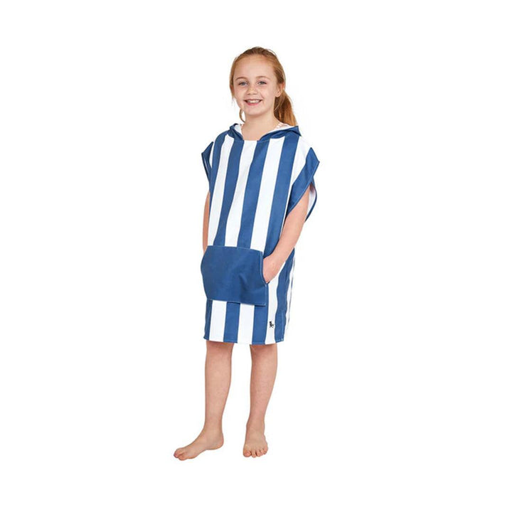 Dock & Bay Kid's Beach Poncho - Whitsunday Blue-Ponchos-Whitsunday Blue-3-5y | Natural Baby Shower