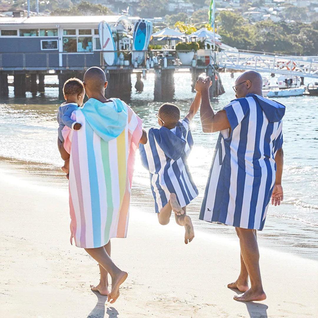 Dock & Bay Kid's Beach Poncho - Whitsunday Blue-Ponchos-Whitsunday Blue-3-5y | Natural Baby Shower