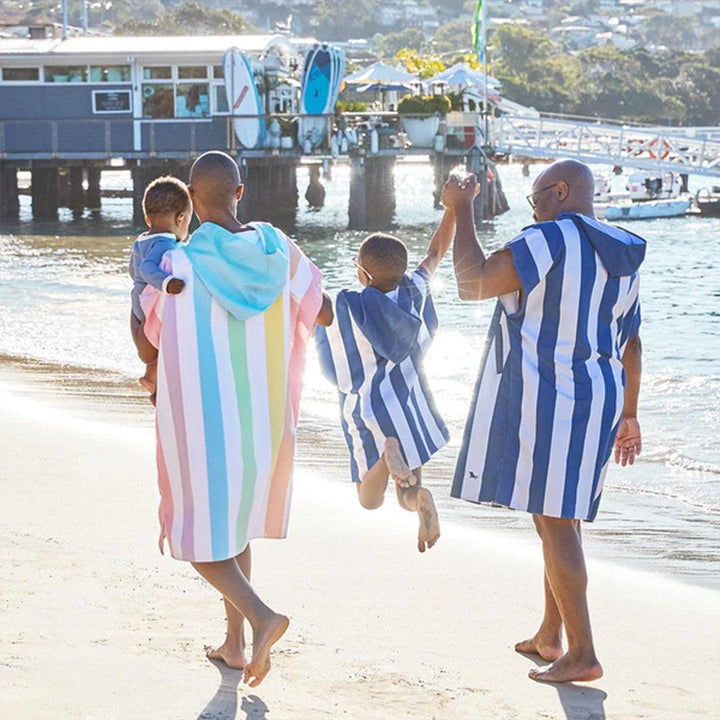Dock & Bay Kid's Beach Poncho - Whitsunday Blue-Ponchos-Whitsunday Blue-3-5y | Natural Baby Shower