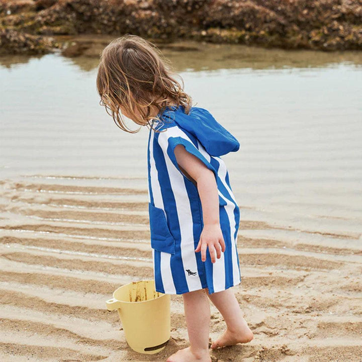 Dock & Bay Kid's Beach Poncho - Whitsunday Blue-Ponchos-Whitsunday Blue-3-5y | Natural Baby Shower