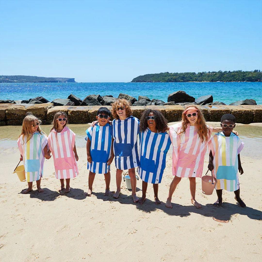 Dock & Bay Kid's Beach Poncho - Whitsunday Blue-Ponchos-Whitsunday Blue-3-5y | Natural Baby Shower