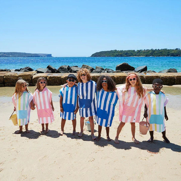 Dock & Bay Kid's Beach Poncho - Whitsunday Blue-Ponchos-Whitsunday Blue-3-5y | Natural Baby Shower