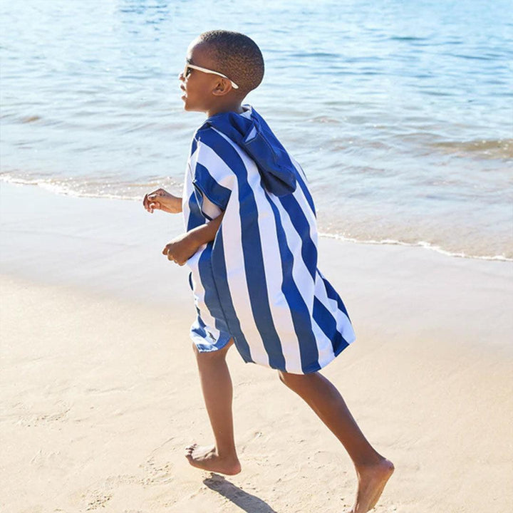 Dock & Bay Kid's Beach Poncho - Whitsunday Blue-Ponchos-Whitsunday Blue-3-5y | Natural Baby Shower