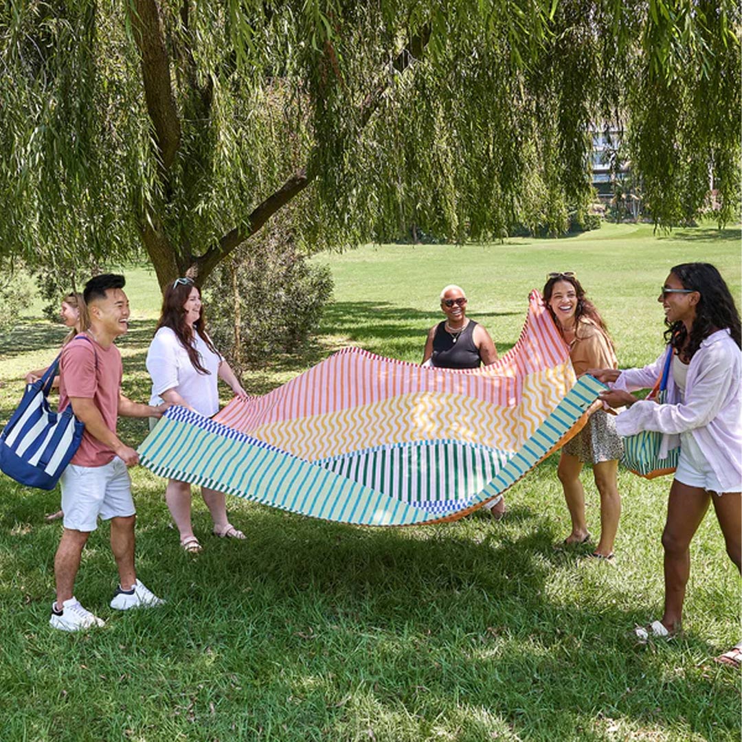 Dock & Bay Picnic Blanket - Stripe Up Your Life-Blankets-Stripe Up Your Life-Large | Natural Baby Shower