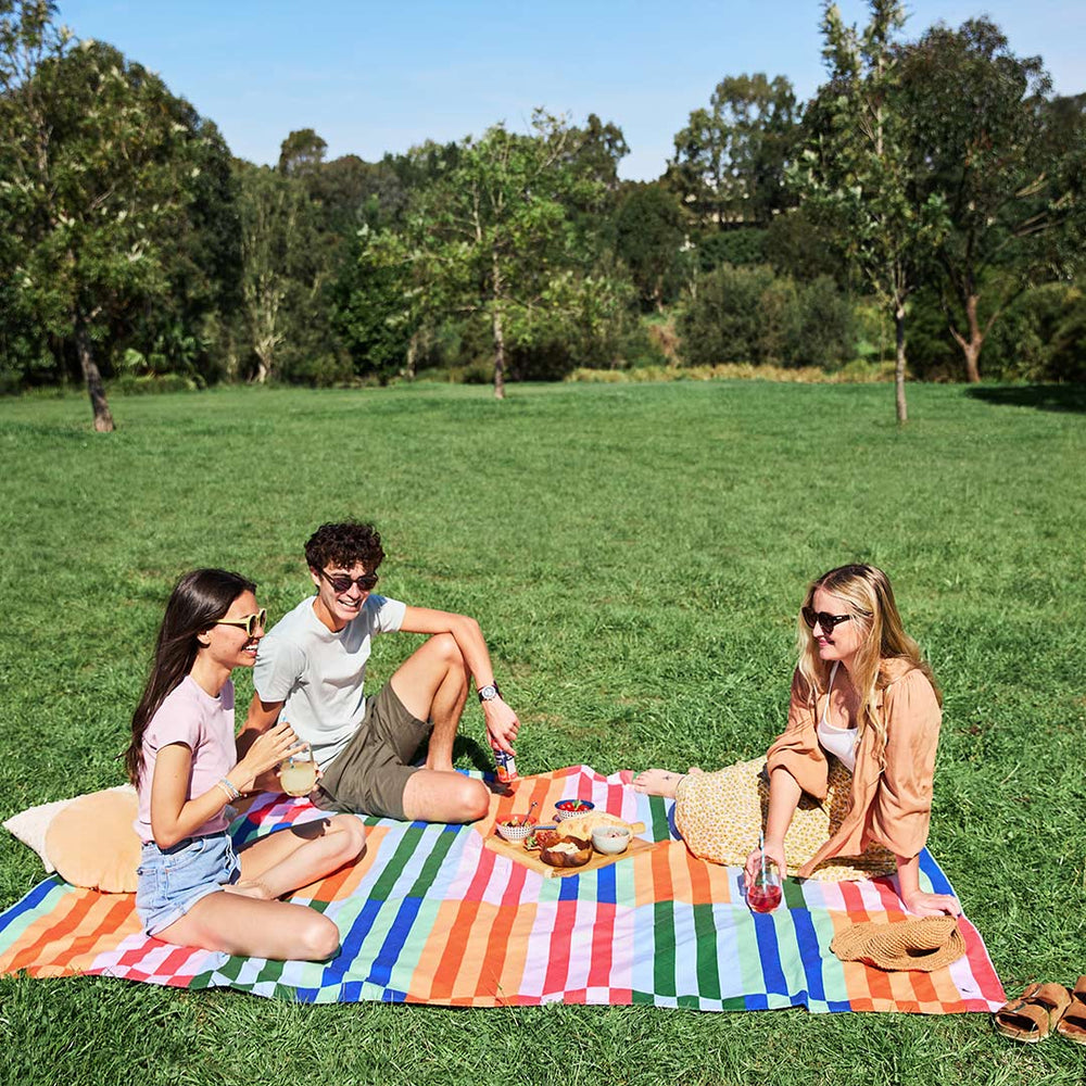 Dock & Bay Picnic Blanket - Sugar Sorbet-Blankets-Sugar Sorbet-Large | Natural Baby Shower